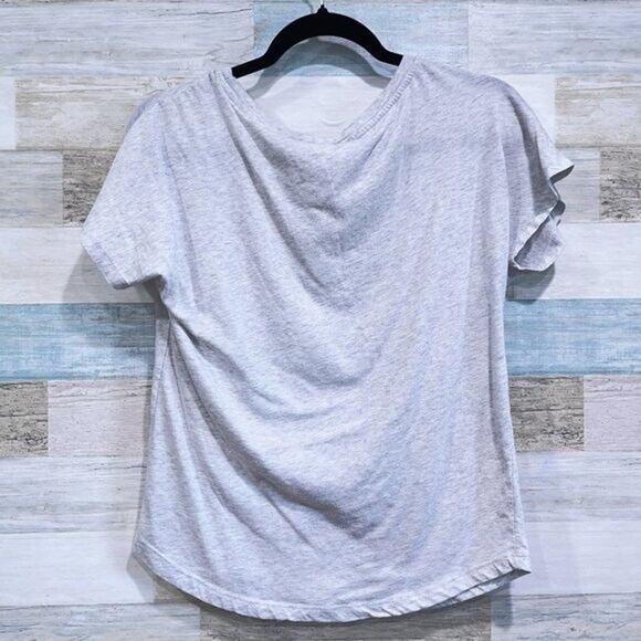 BUBBA GUMP SHRIMP CO Boat Hair Dont Care Tee Gray Cotton Womens Small - Picture 2 of 5